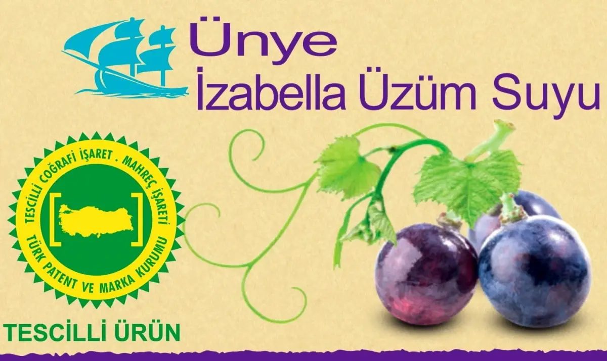Ünye İzabella Üzüm Suyu Coğrafi İşaret Tescili Aldı